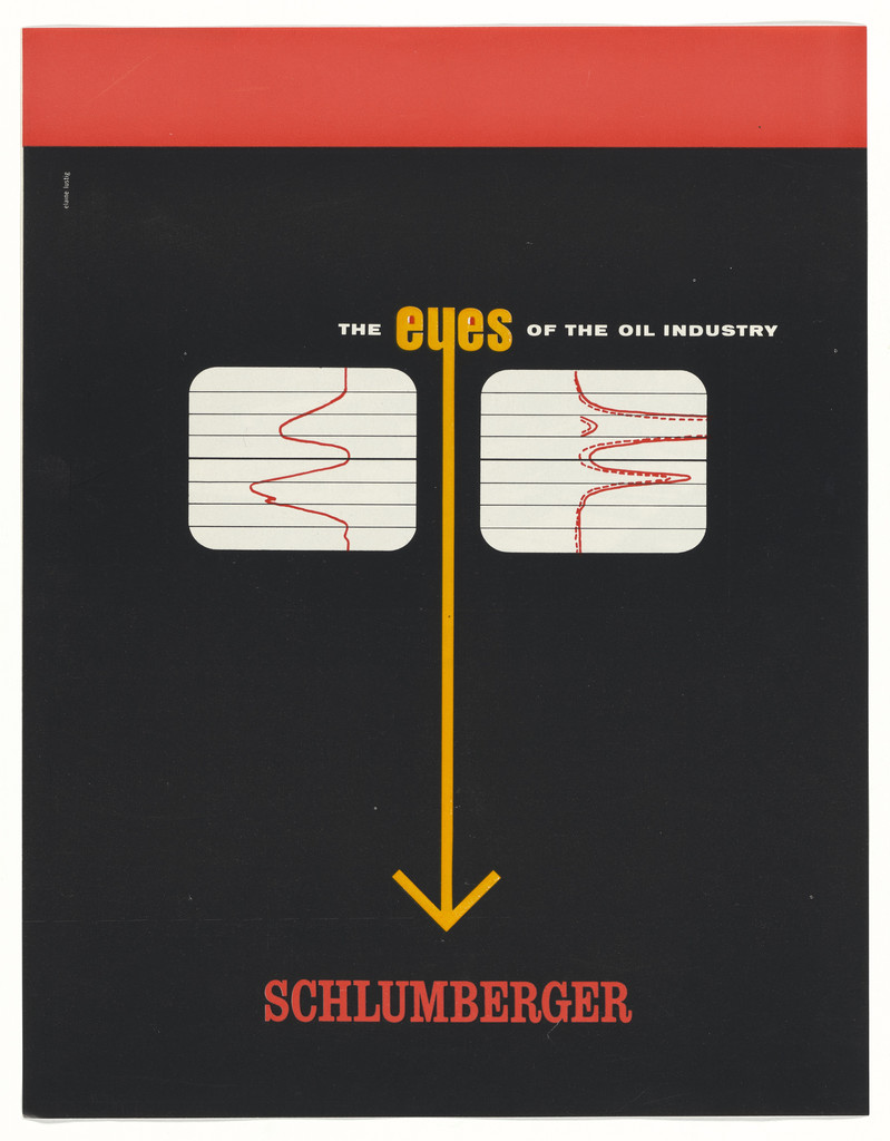 Advertisement for Schlumberger by Elaine Lustig Cohen