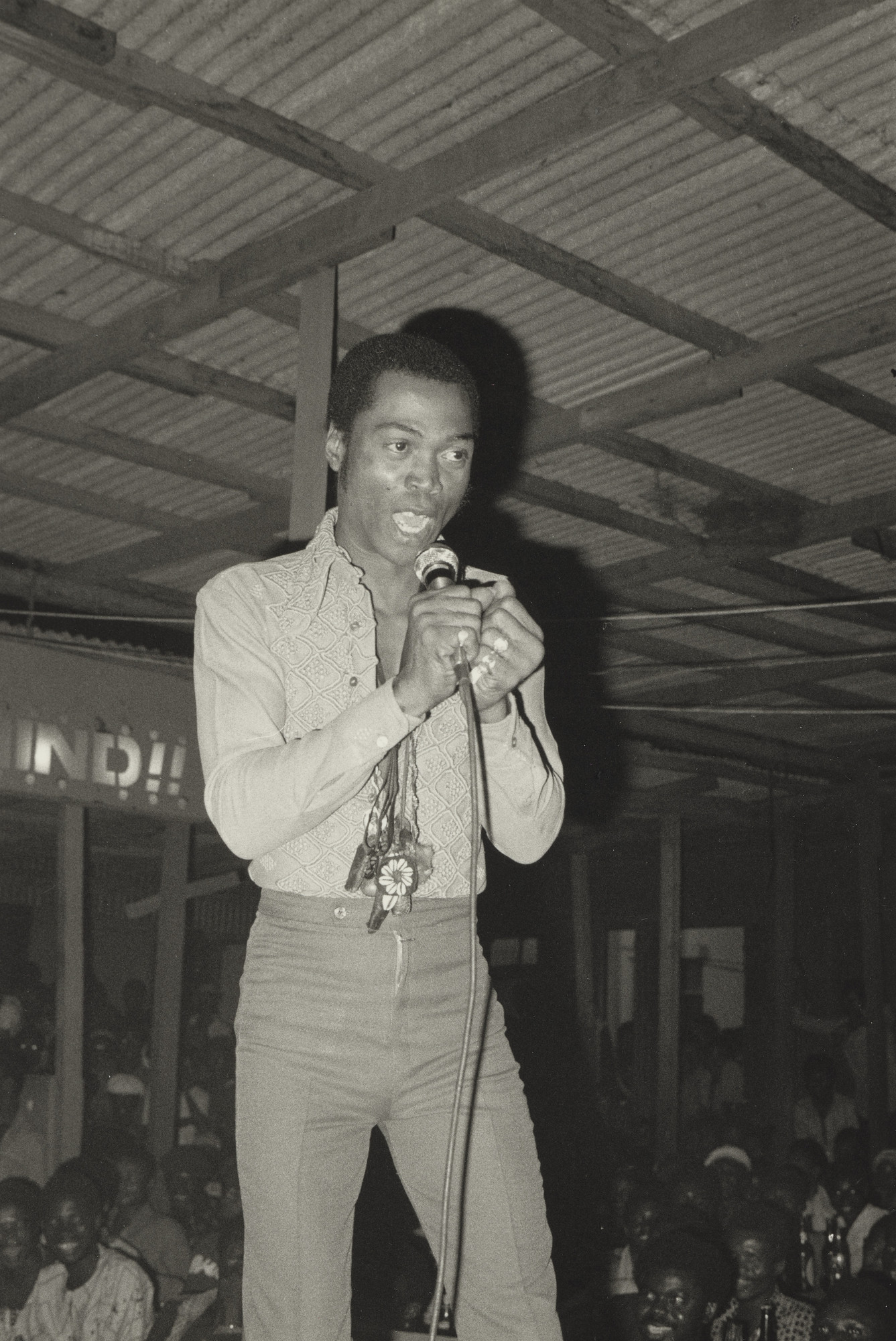 Marilyn Nance. Fela Anikulapo Kuti in his Nightclub
