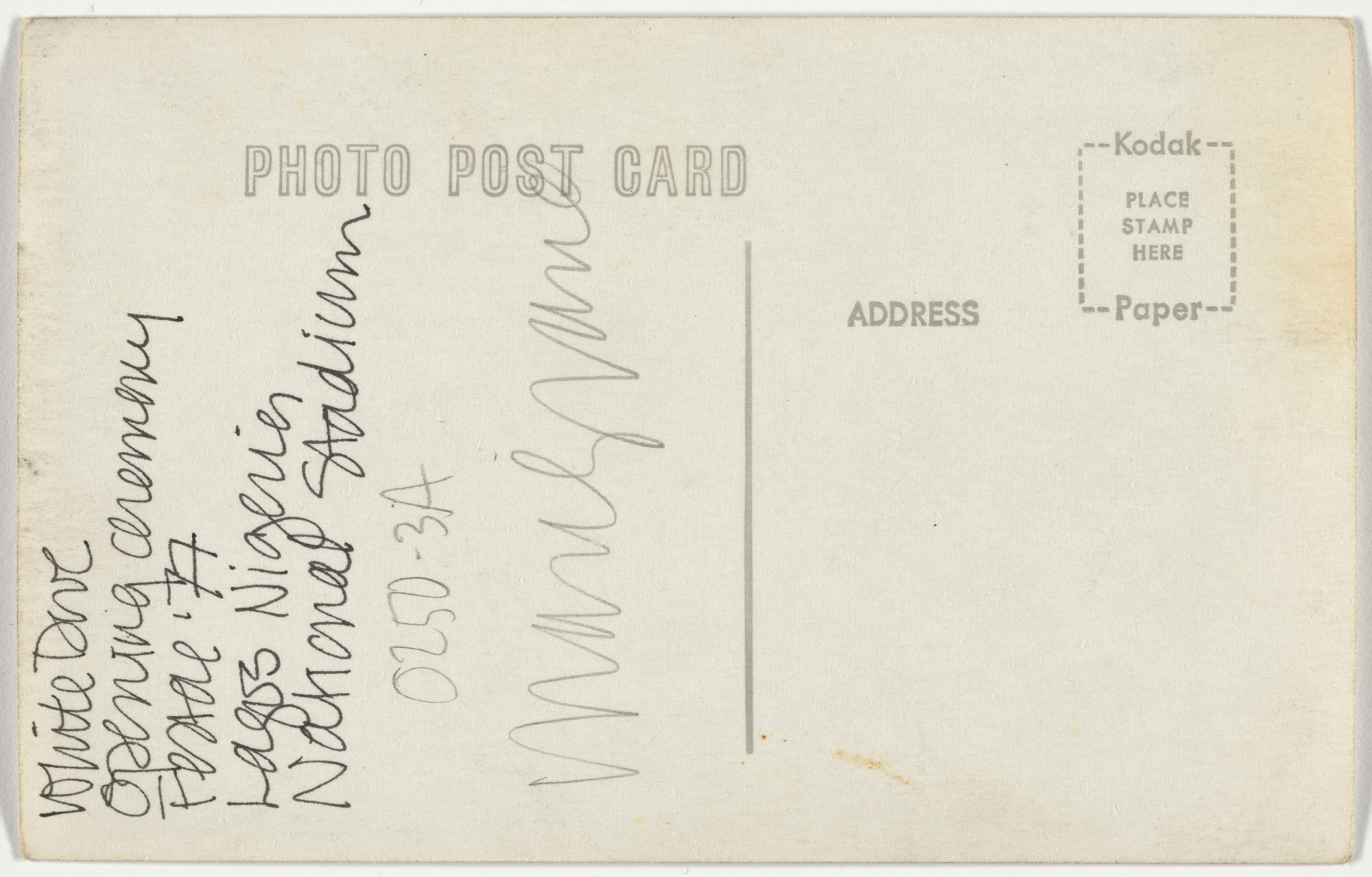 Marilyn Nance. Man with Dove. January 15, 1977