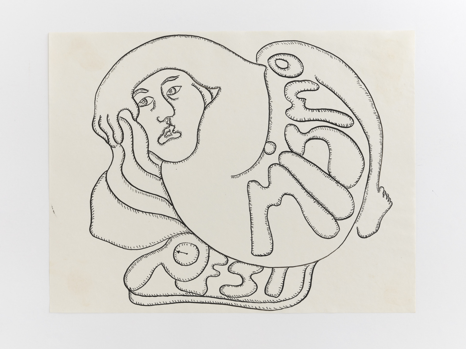 Cecilia Vicuña. Pesimismo: el excesivo peso de sí mismo (Pessimism: The Excessive Weight of Yourself) from the series AMAzone Palabrarmas. 1978