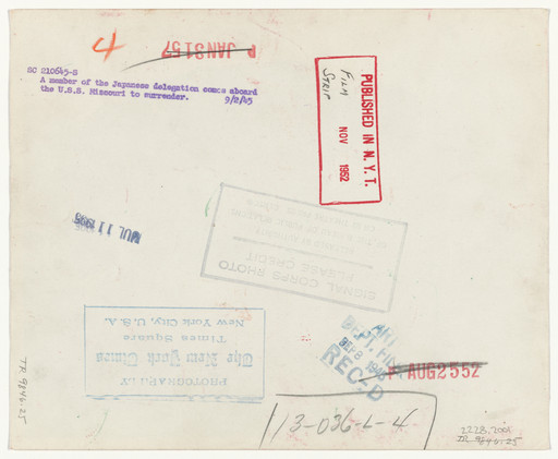 "A Member of the Japanese Delegation"