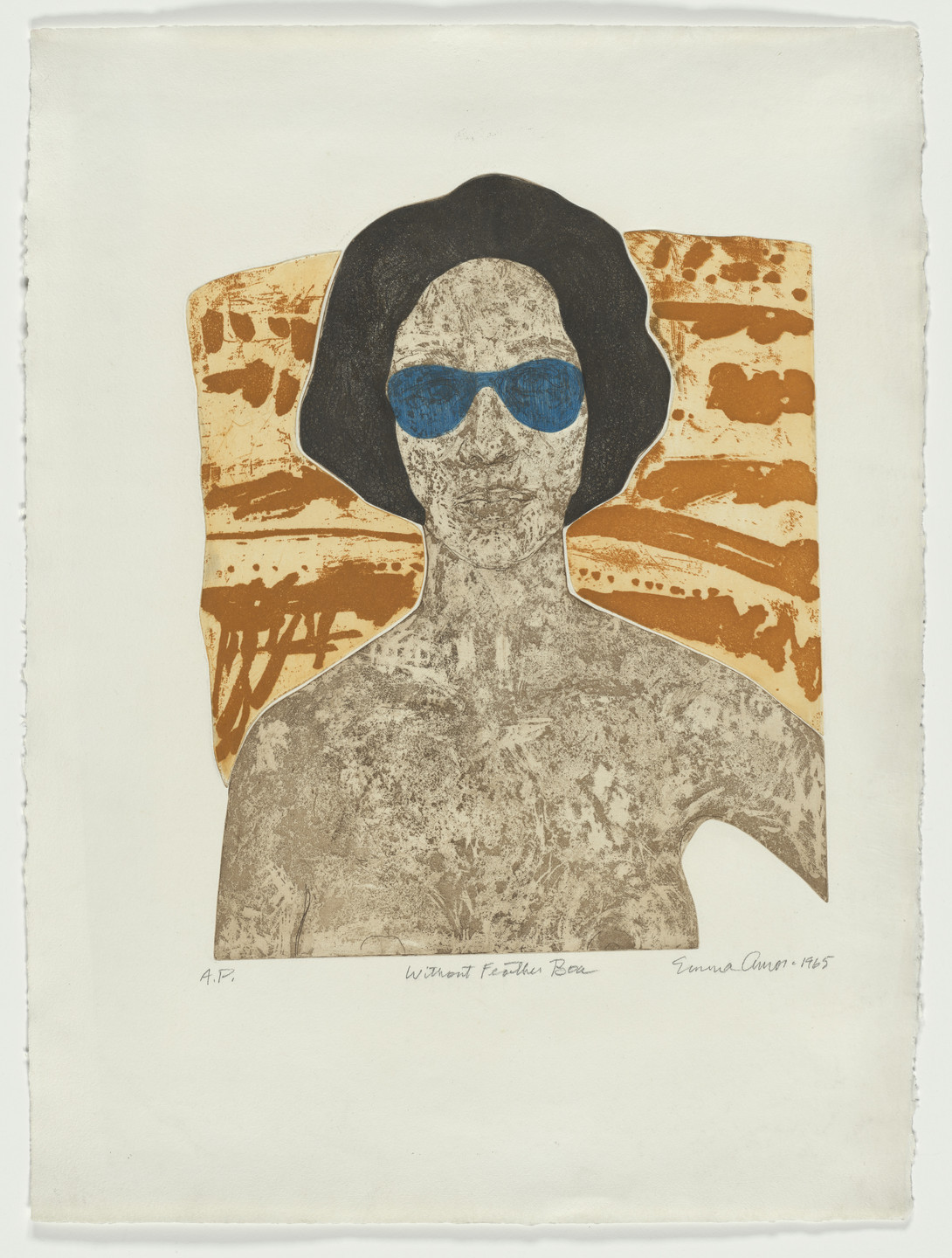 Emma Amos. Without Feather Boa. 1965