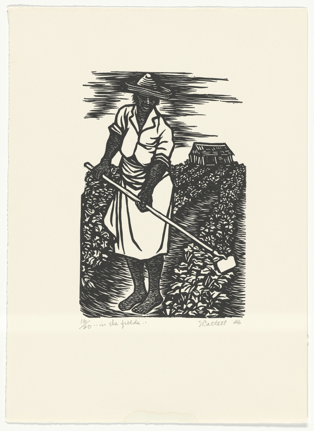 Elizabeth Catlett. In the Fields… from the series The Black Woman. 1946, printed 1989