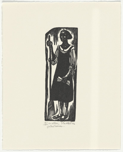 Elizabeth Catlett. In Other Folks’ Homes… from the series The Black Woman. 1946, printed 1989