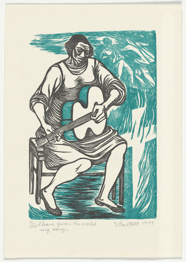 Elizabeth Catlett. I Have Given the World My Songs from the series The Black Woman. 1947, printed 1989