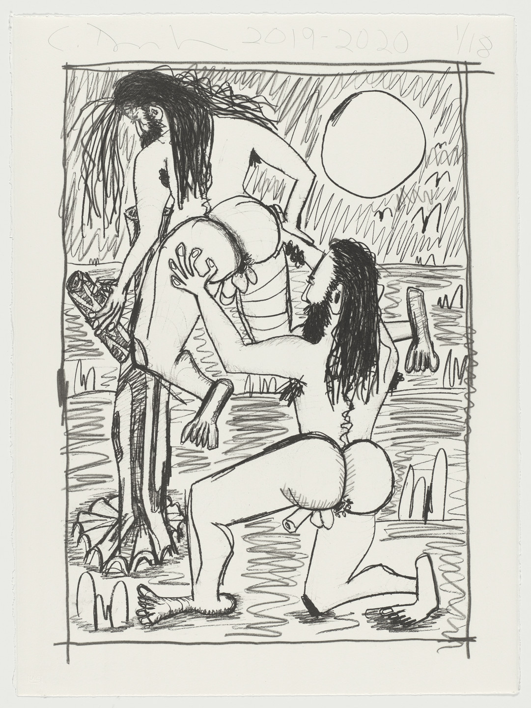 Carroll Dunham. Wrestlers A. 2019–20