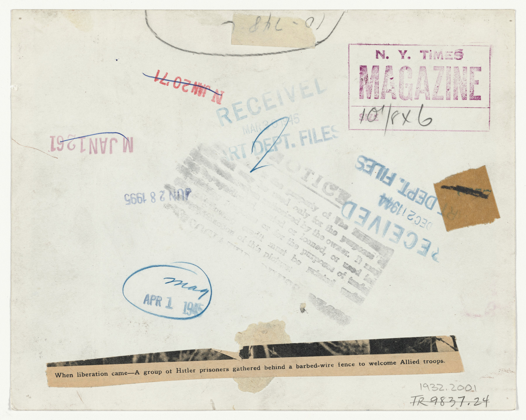 Associated Press. &#34;When Liberation Came&#34;. 1944