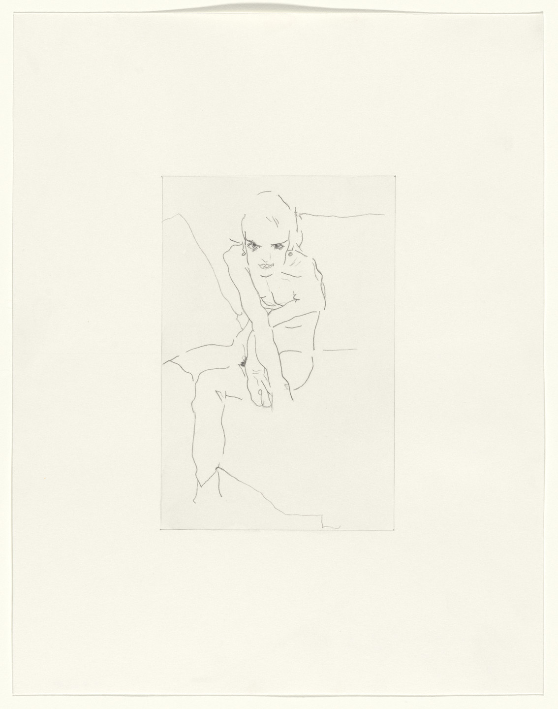 Sherrie Levine. Untitled (After Malevich and Schiele), from the 1917 exhibition, Nature Morte Gallery, New York. 1984