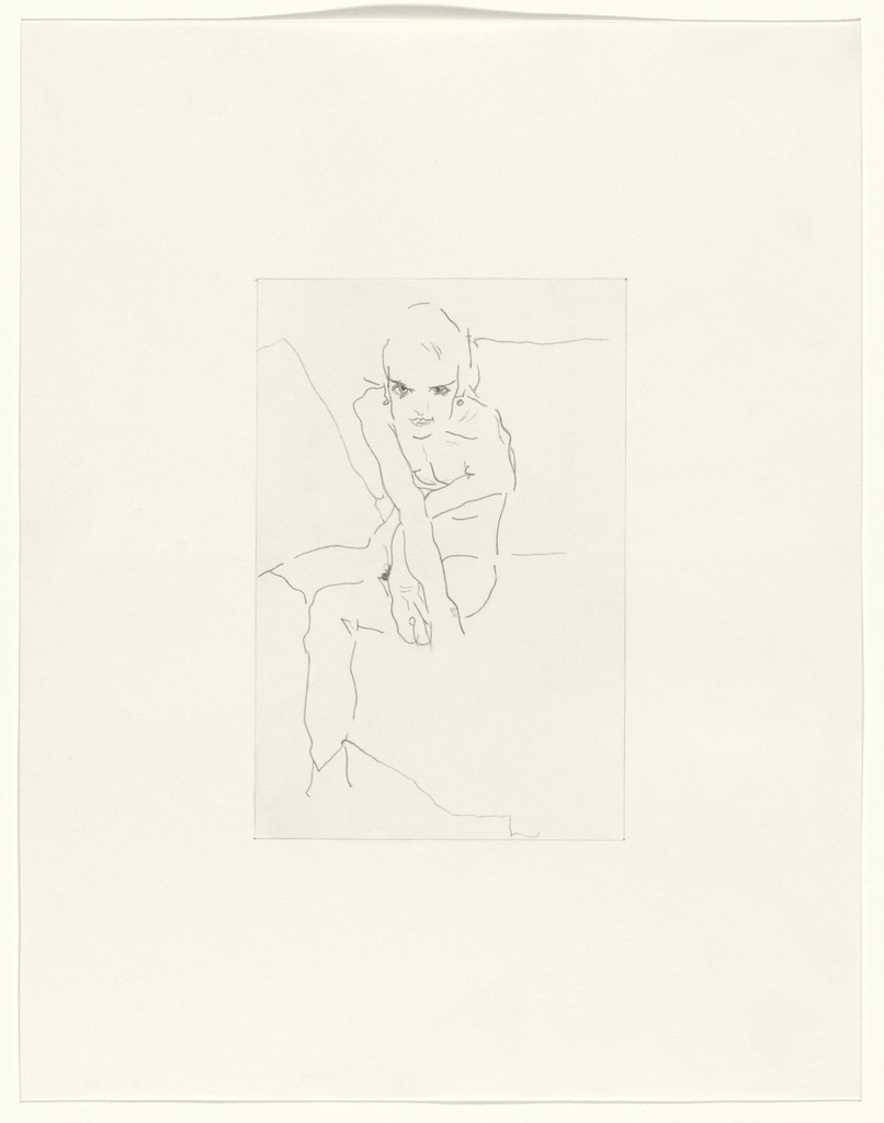 Untitled (After Malevich and Schiele), from the 1917 exhibition, Nature Morte Gallery, New York