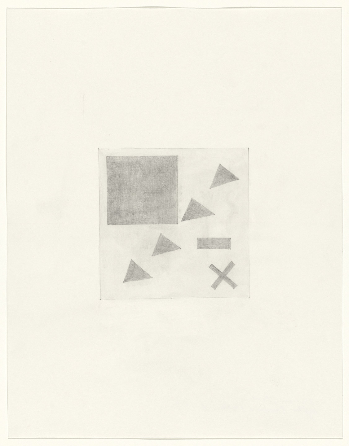 Sherrie Levine. Untitled (After Malevich and Schiele), from the 1917 exhibition, Nature Morte Gallery, New York. 1984