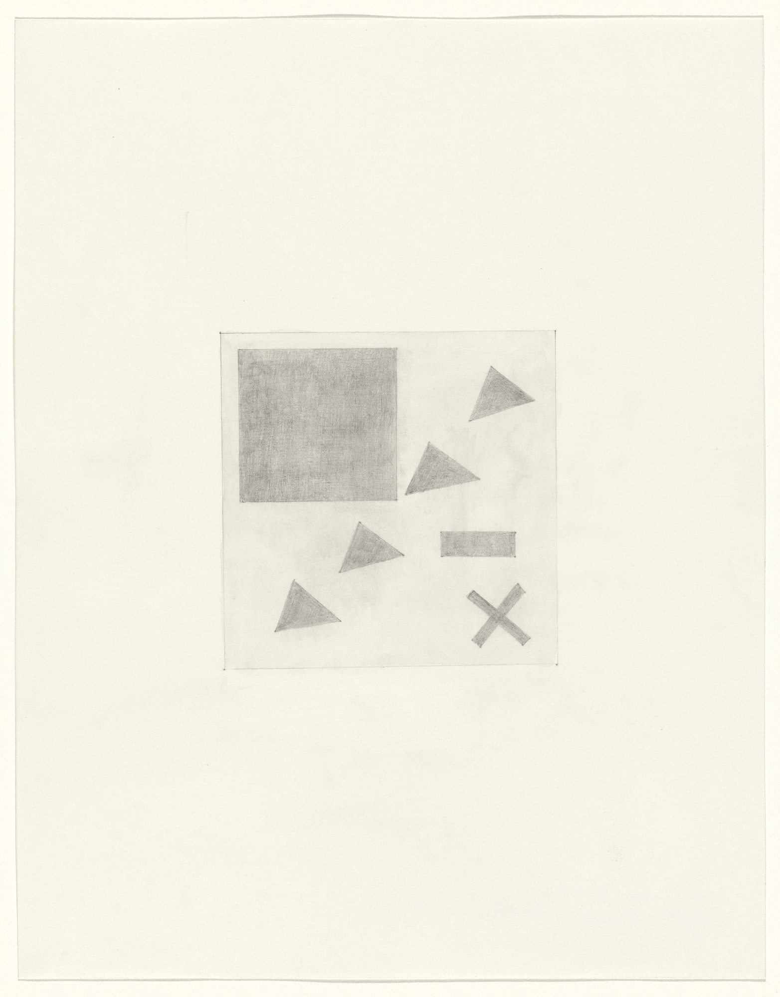 Sherrie Levine. Untitled (After Malevich and Schiele), from the 1917 exhibition, Nature Morte Gallery, New York