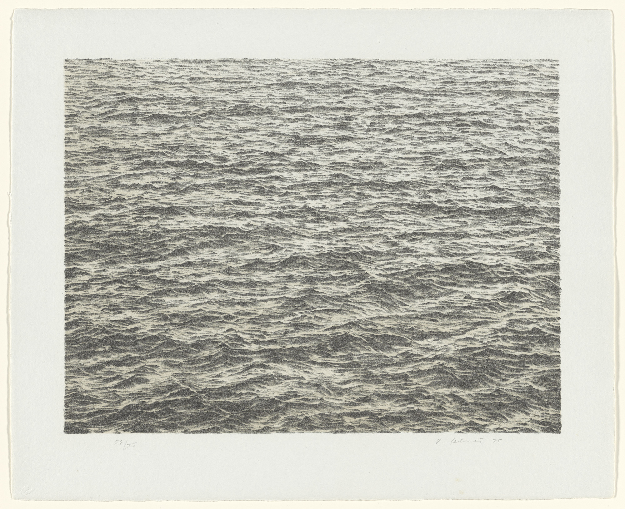 Vija Celmins. Ocean from Untitled Portfolio