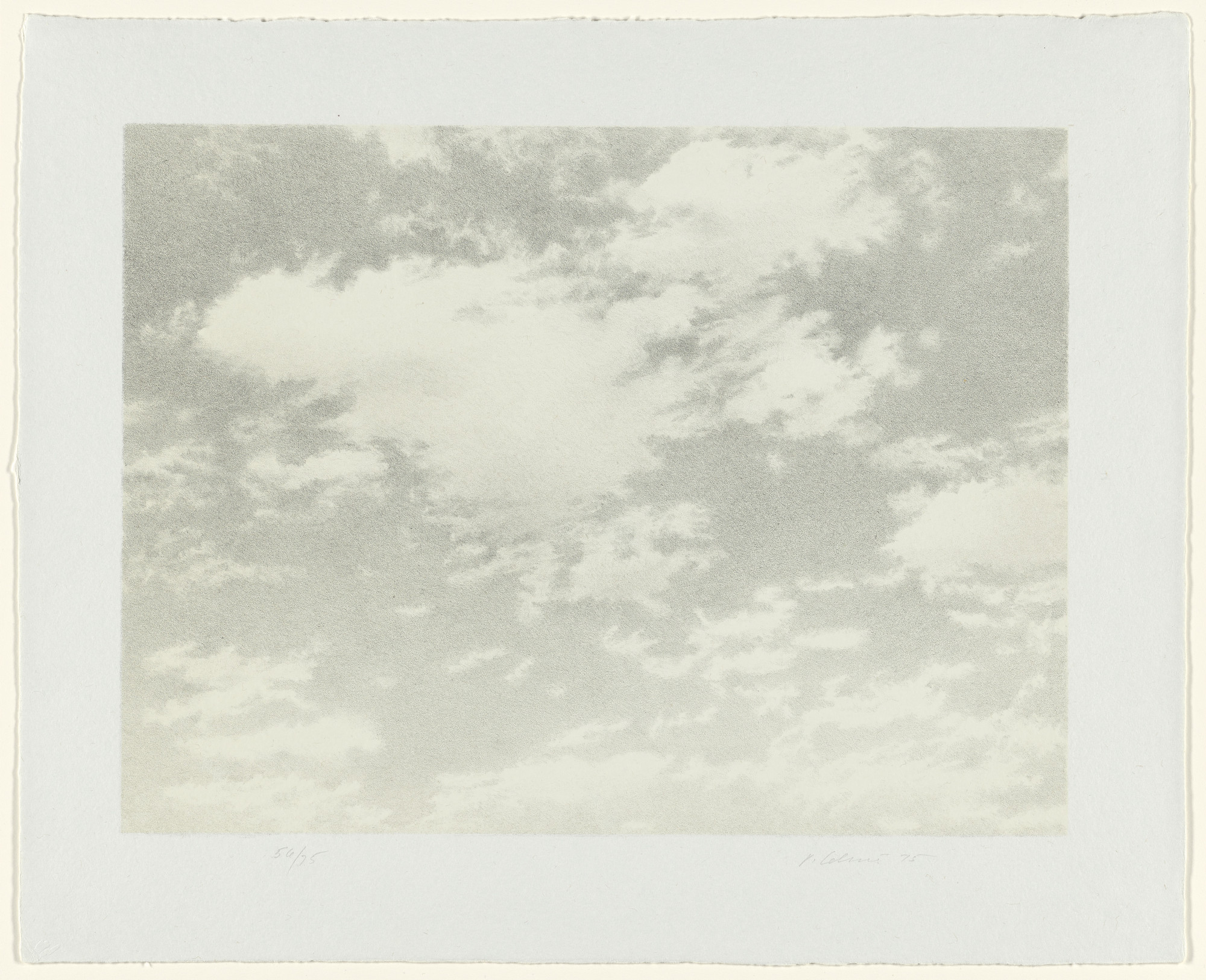Vija Celmins. Sky from Untitled Portfolio