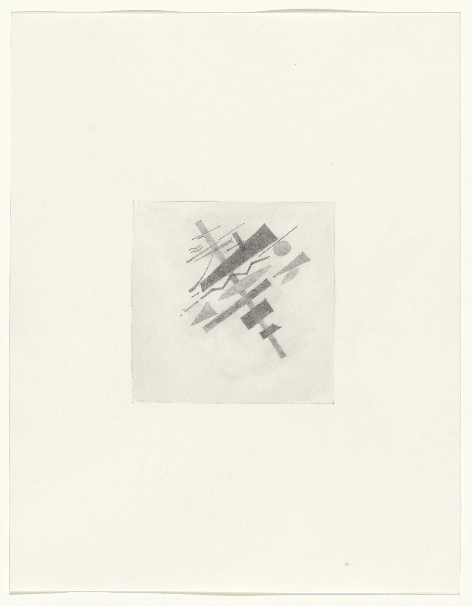 Sherrie Levine. Untitled (After Malevich and Schiele), from the 1917 exhibition, Nature Morte Gallery, New York