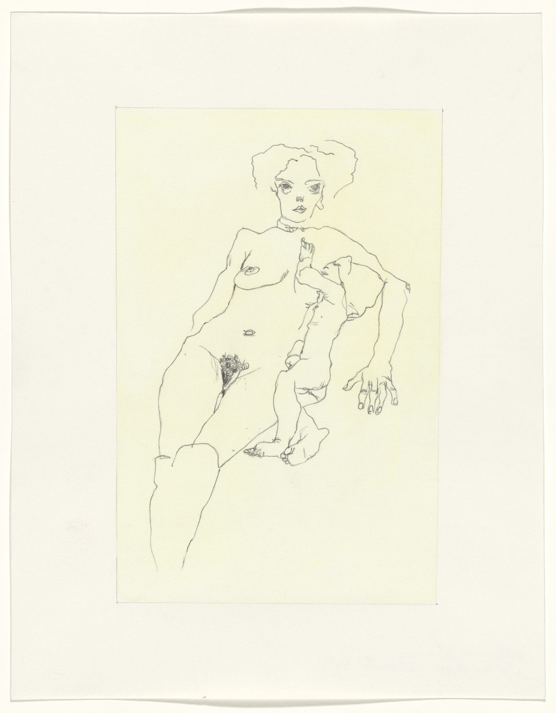 Sherrie Levine. Untitled (After Malevich and Schiele), from the 1917 exhibition, Nature Morte Gallery, New York. 1984