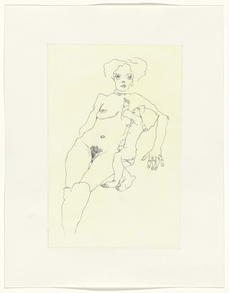 Untitled (After Malevich and Schiele), from the 1917 exhibition, Nature Morte Gallery, New York