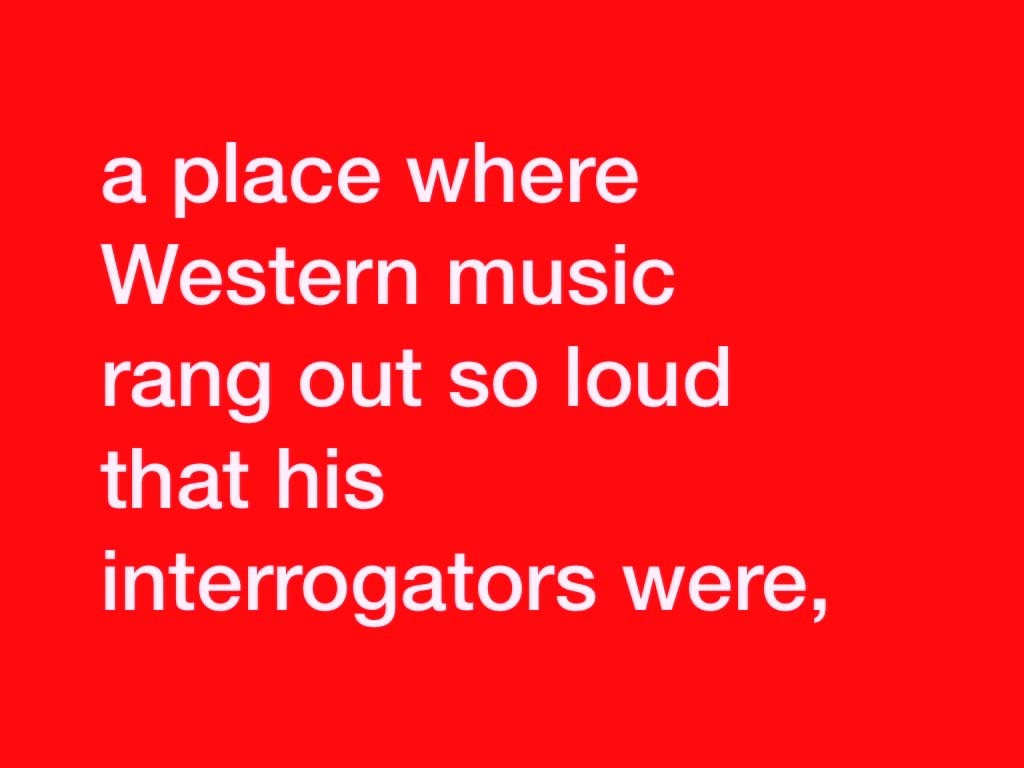 Tony Cokes. Evil.16 (Torture.Musik). 2009–2011