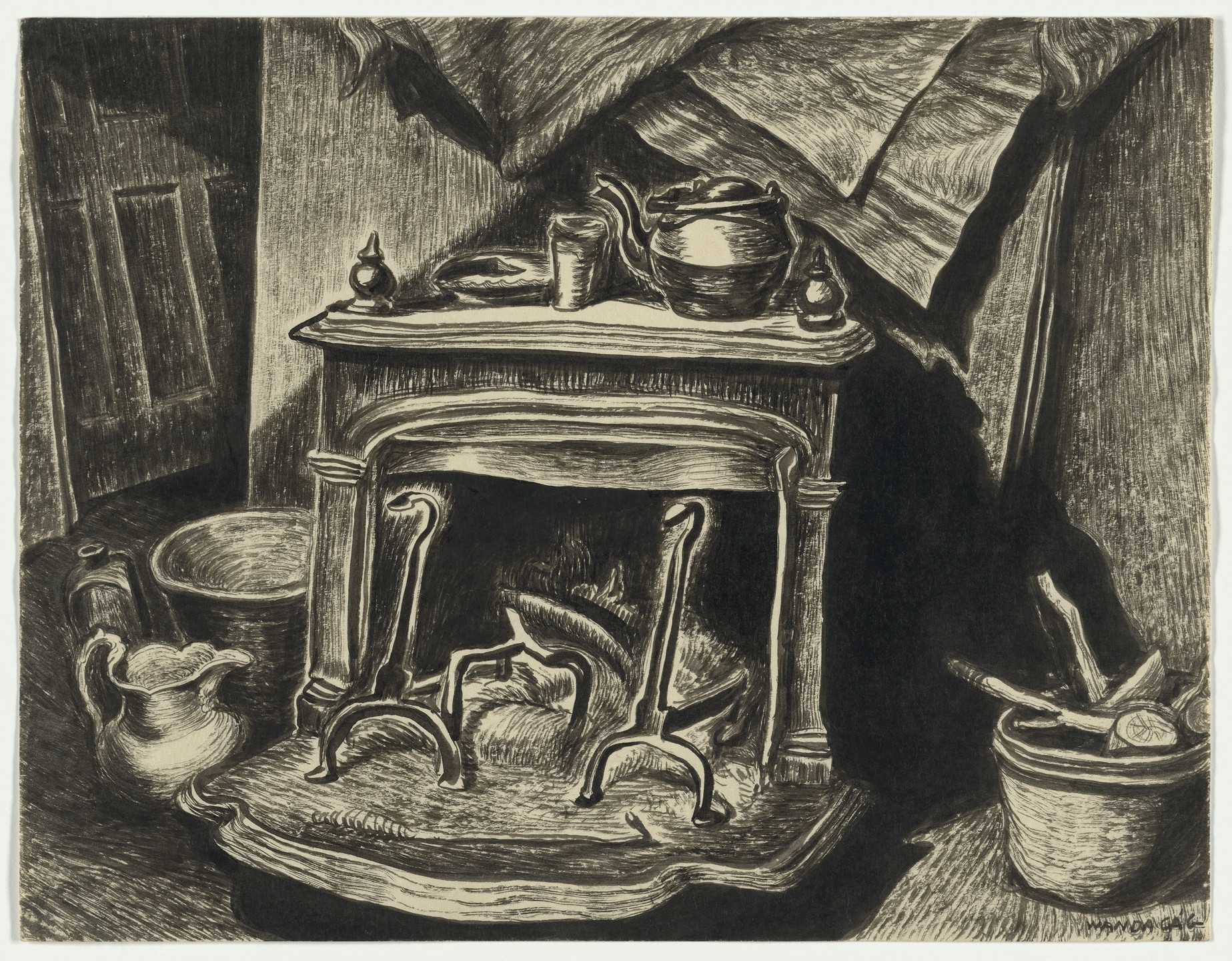 Wanda Gág. Franklin Stove. 1927