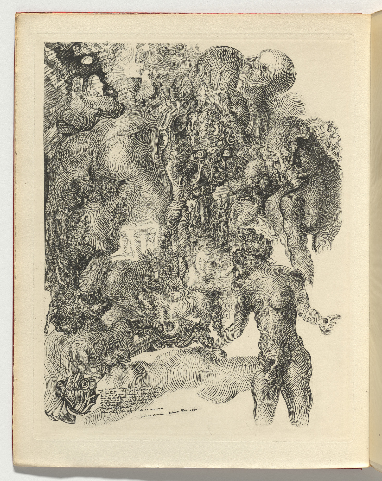 Salvador Dalí. Frontspiece (plate, page 6) from La Femme Visible (The Visible Woman)