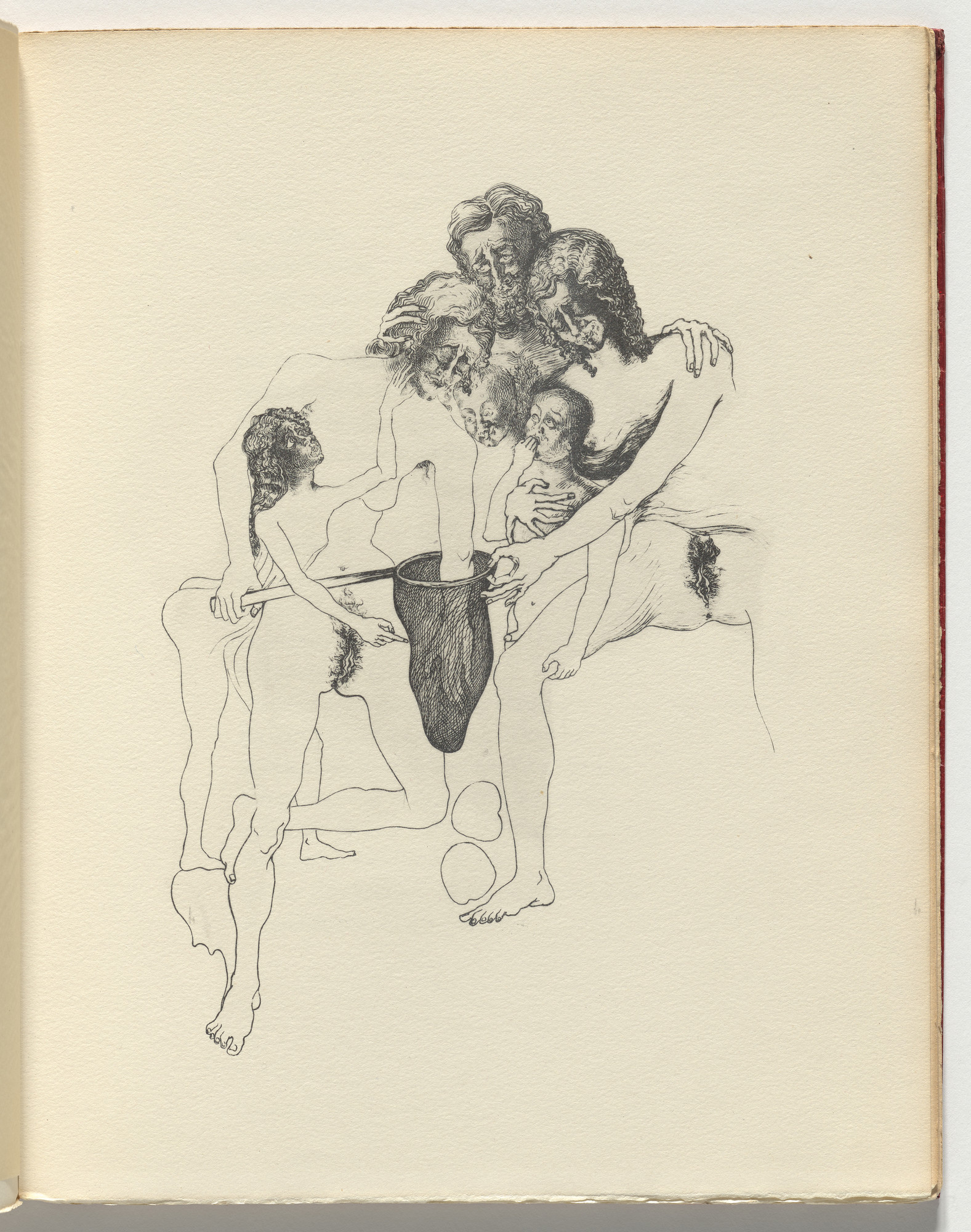 Salvador Dalí. La Chasse aux Papillons (plate, page 53) from La Femme Visible (The Visible Woman)