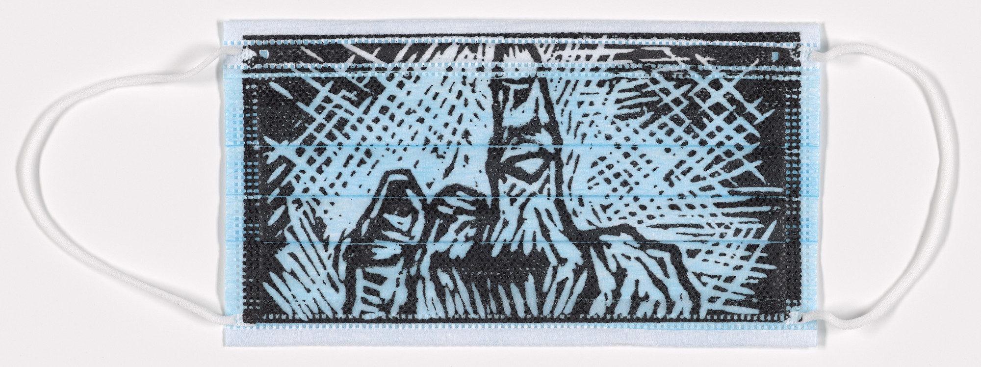 Ai Weiwei. Mask with Middle Finger from the Finger Series from the collection Ai Weiwei MASK