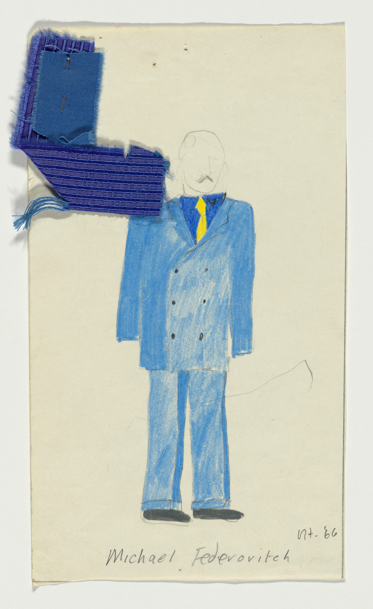 David Hockney. Michael Federovitch, design for Ubu Roi