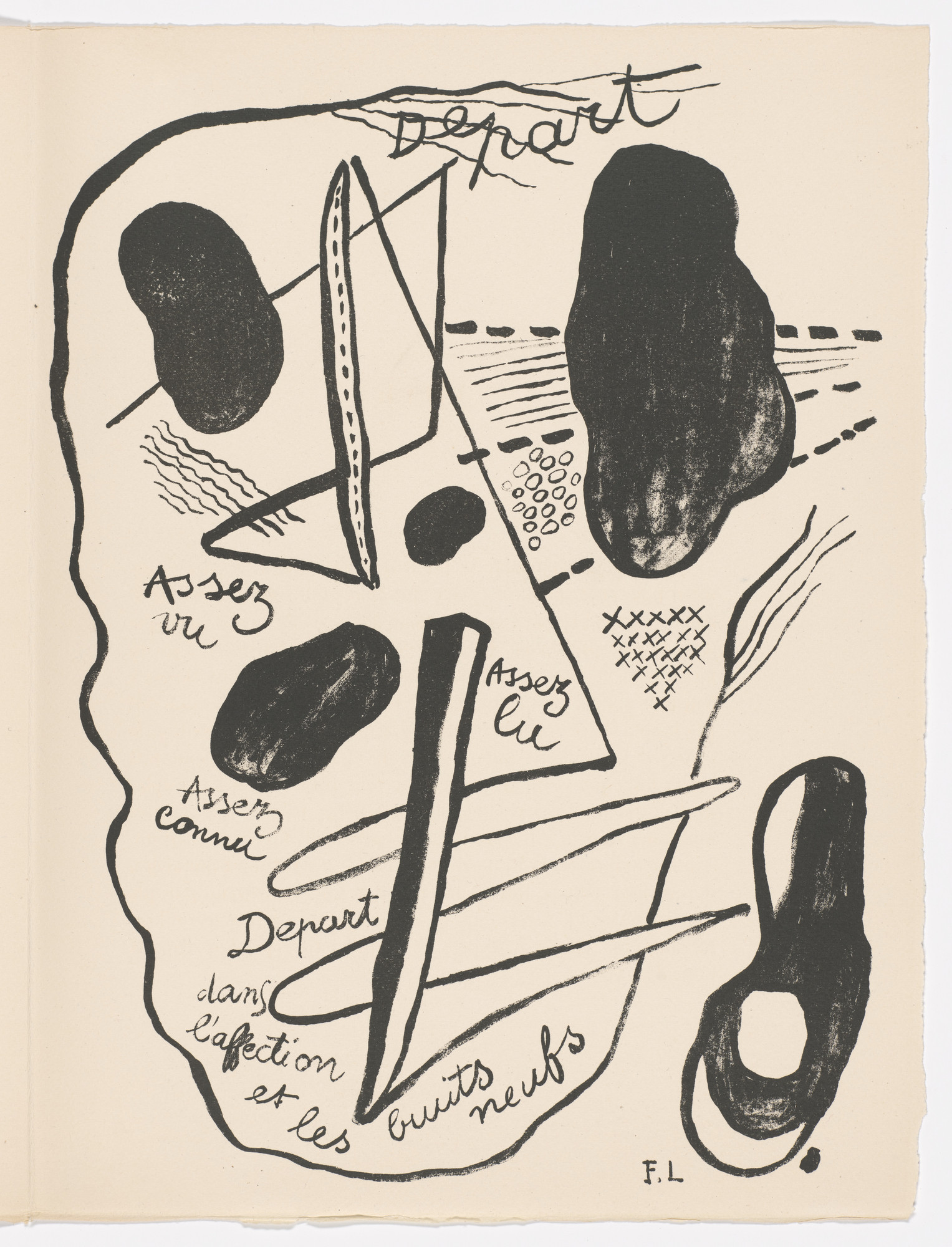 Fernand Léger. Départ ( Departure ) (plate, page 119) from Les Illuminations ( The Illuminations )