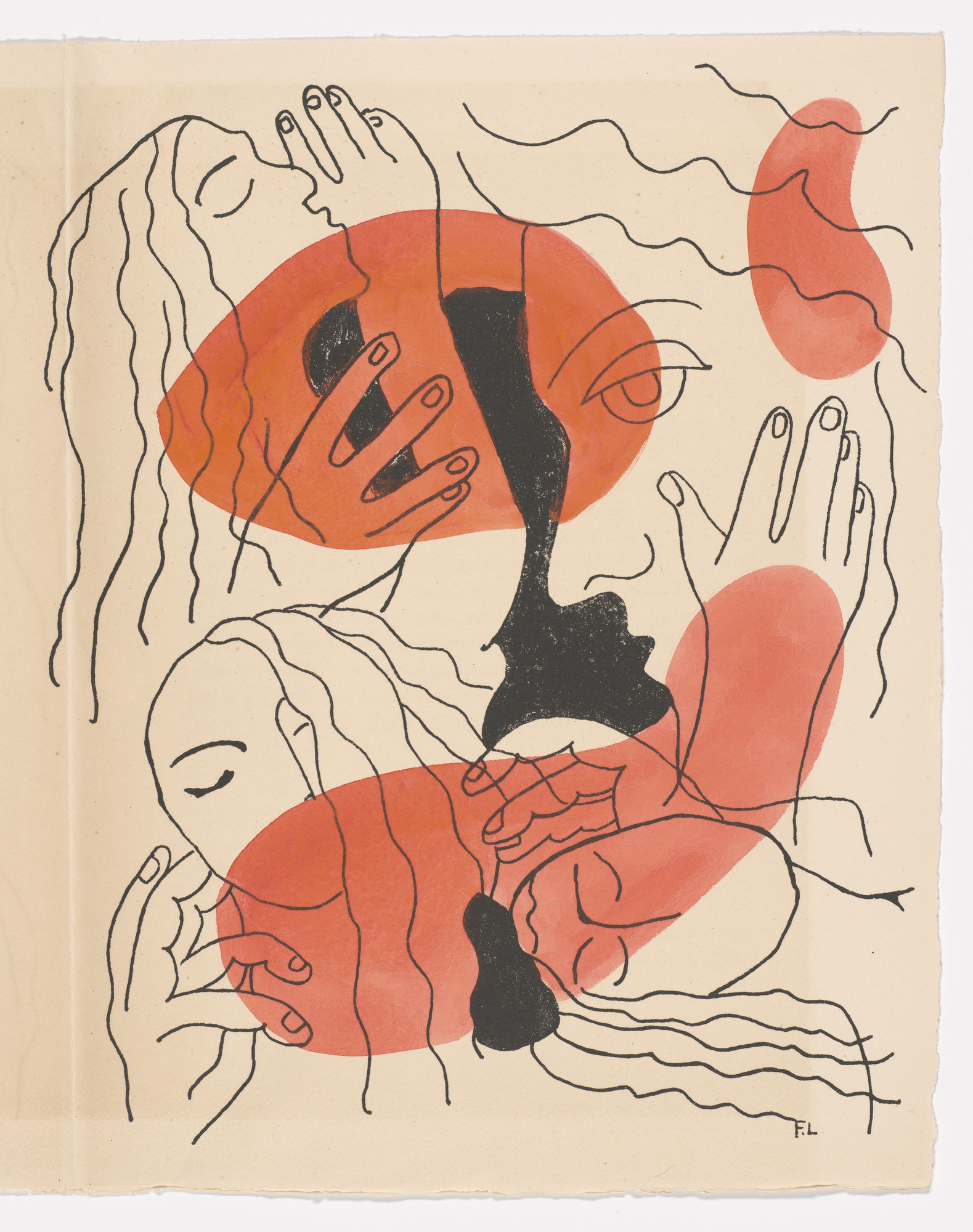 Fernand Léger. Vies ( Lives ) (plate, page 125) from Les Illuminations ( The Illuminations )