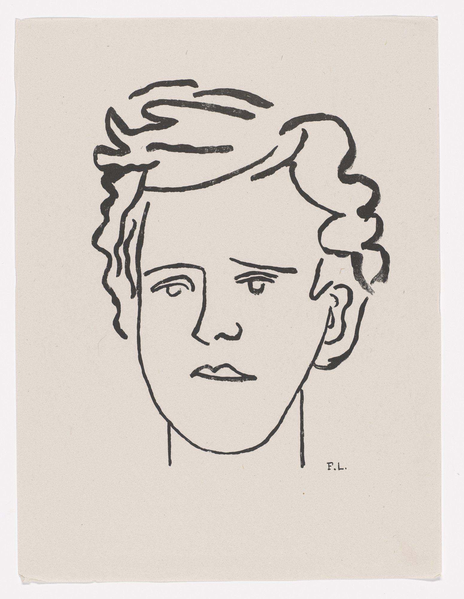 Fernand Léger. Variant of Portrait of Rimbaud (supplementary plate) from Les Illuminations ( The Illuminations )