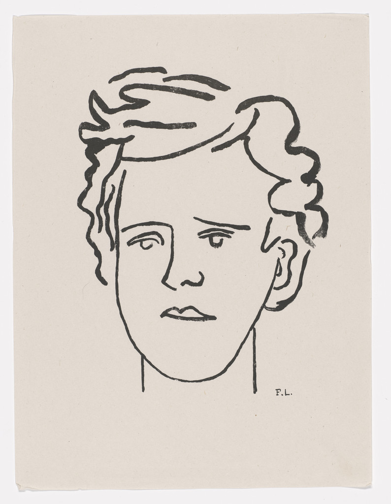 Variant of Portrait of Rimbaud (supplementary plate) from Les Illuminations (The Illuminations)