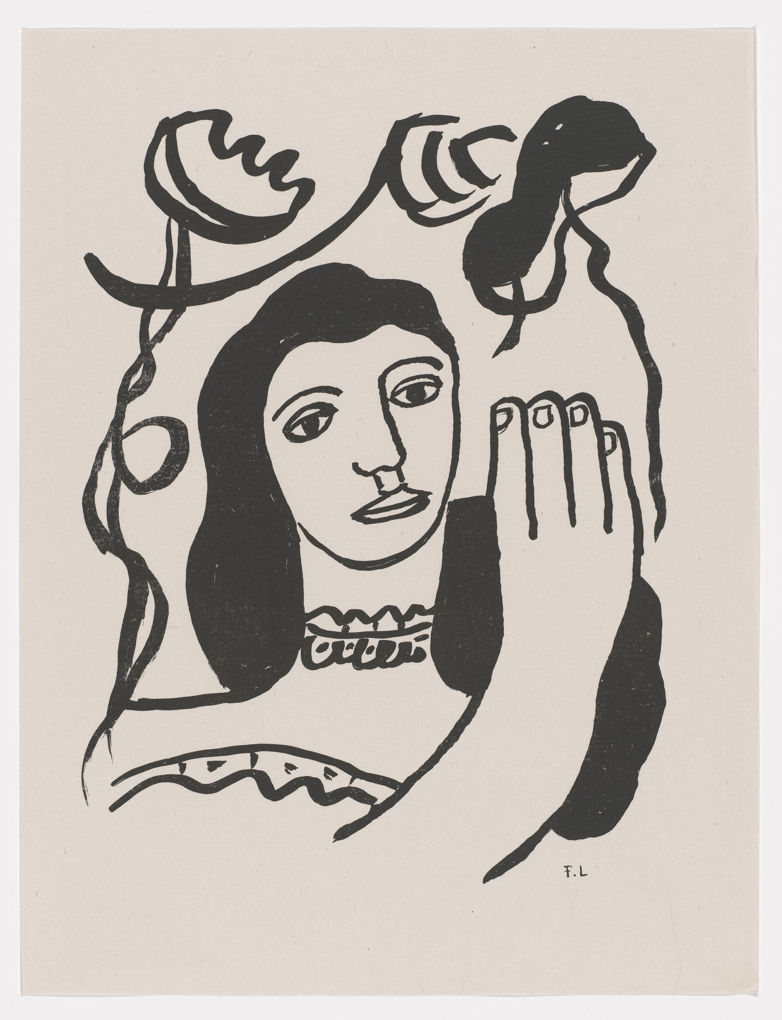 Fernand Léger. Duplicate of Fêtes de la faim ( Feasts of Hunger ) (supplementary plate) from Les Illuminations ( The Illuminations )