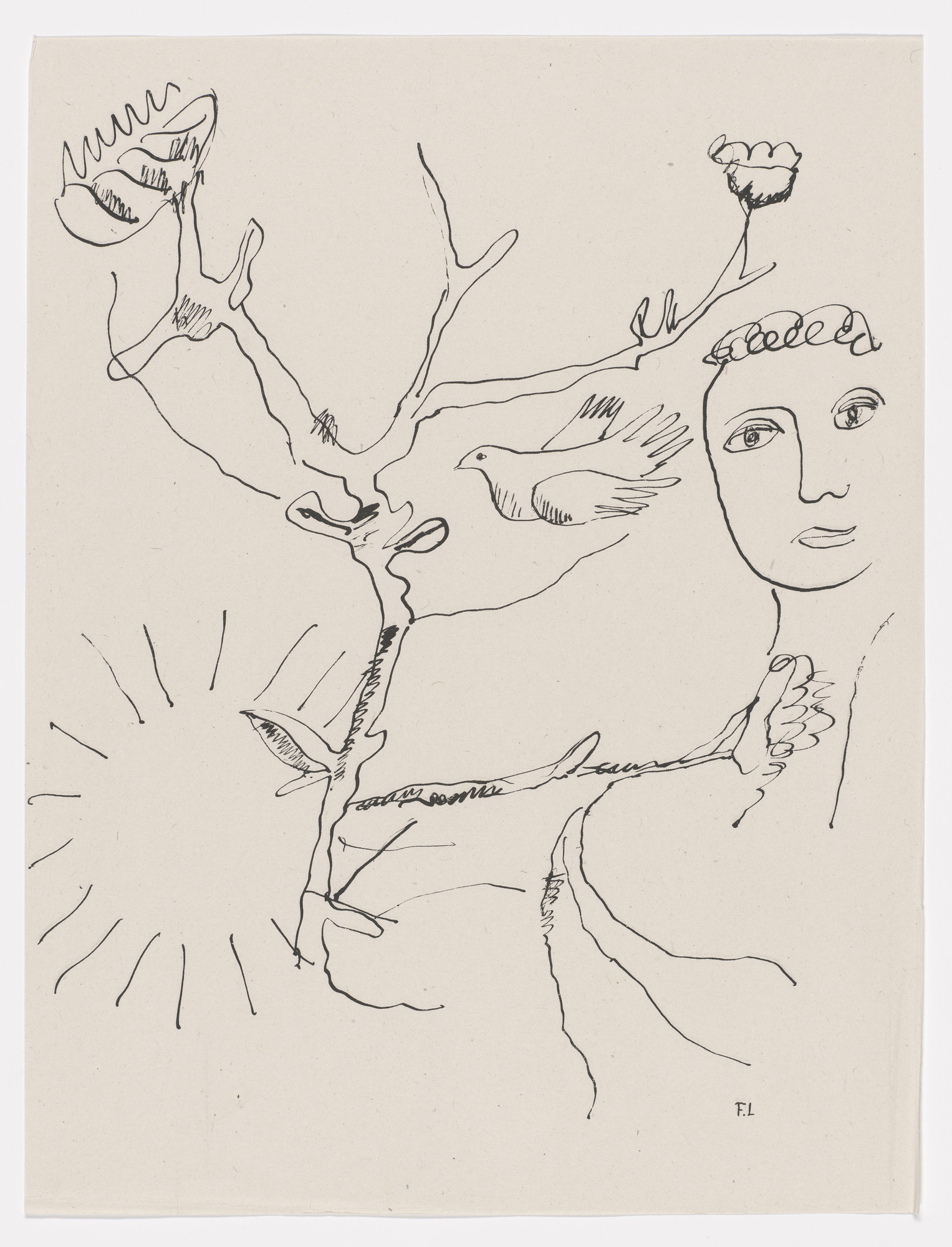 Fernand Léger. Variant of Après le déluge ( After the Flood ) (supplementary plate) from Les Illuminations ( The Illuminations )