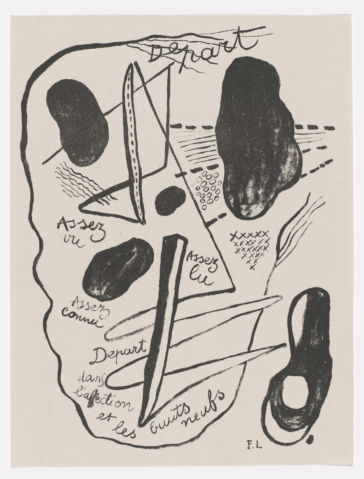 Fernand Léger. Duplicate of Départ ( Departure ) (supplementary plate) from Les Illuminations ( The Illuminations )