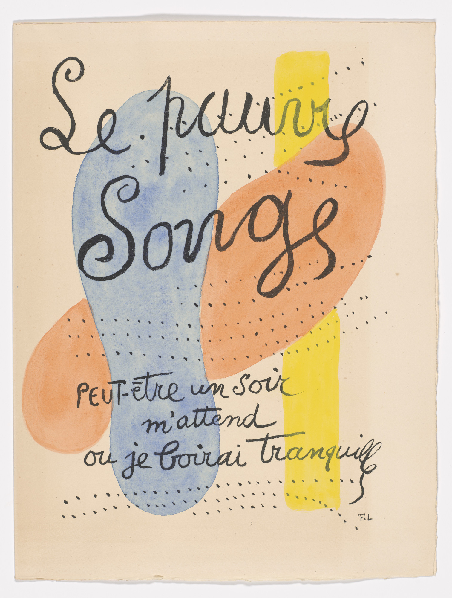 Fernand Léger. Comédie de la soif ( Comedy of Thirst ) (plate, page 27) from Les Illuminations ( The Illuminations )
