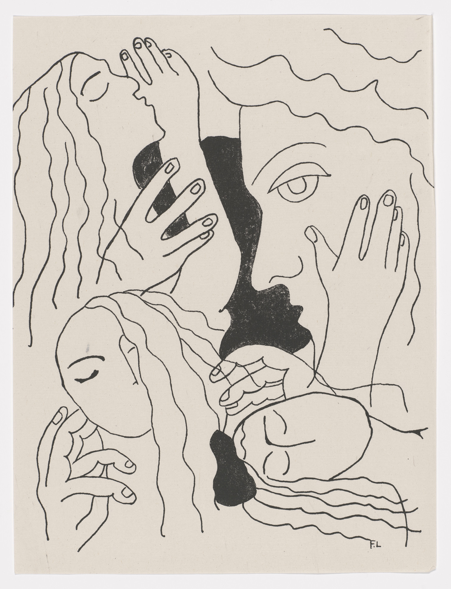 Fernand Léger. Variant of Vies ( Lives ) (supplementary plate) from Les Illuminations ( The Illuminations )