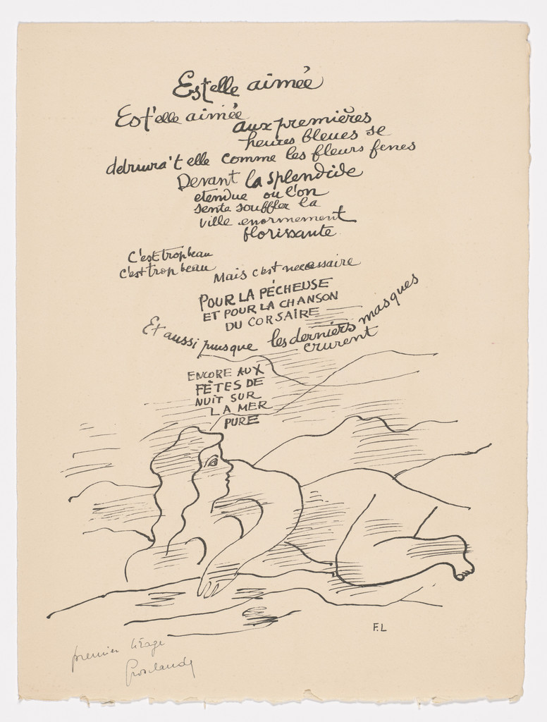 Triplicate of Est-elle aimée? (Is She Beloved?) (supplementary plate) from Les Illuminations (The Illuminations)