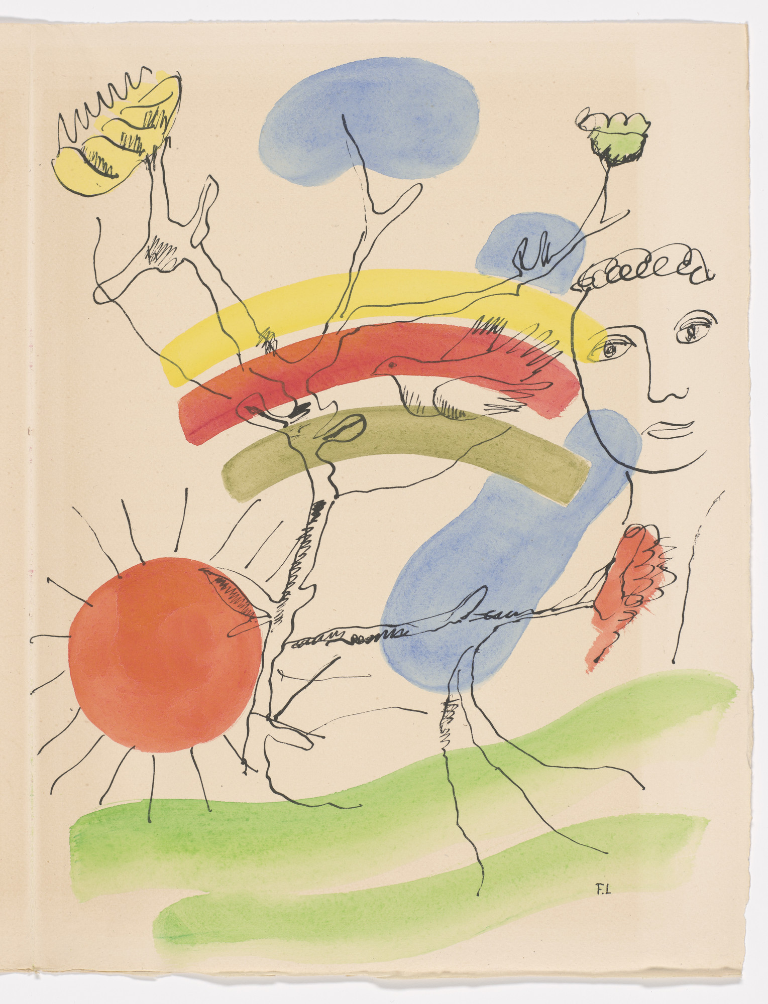 Fernand Léger. Après le déluge ( After the Flood ) (plate, page 61) from Les Illuminations ( The Illuminations )