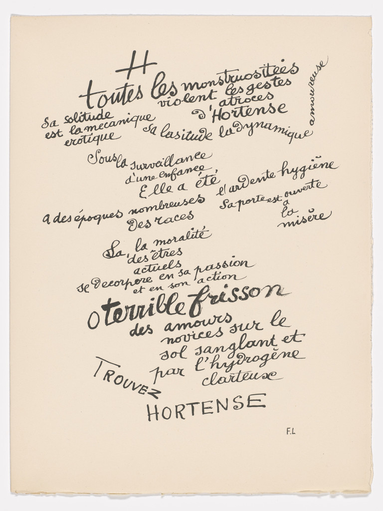 H (plate, page 73) from Les Illuminations (The Illuminations)