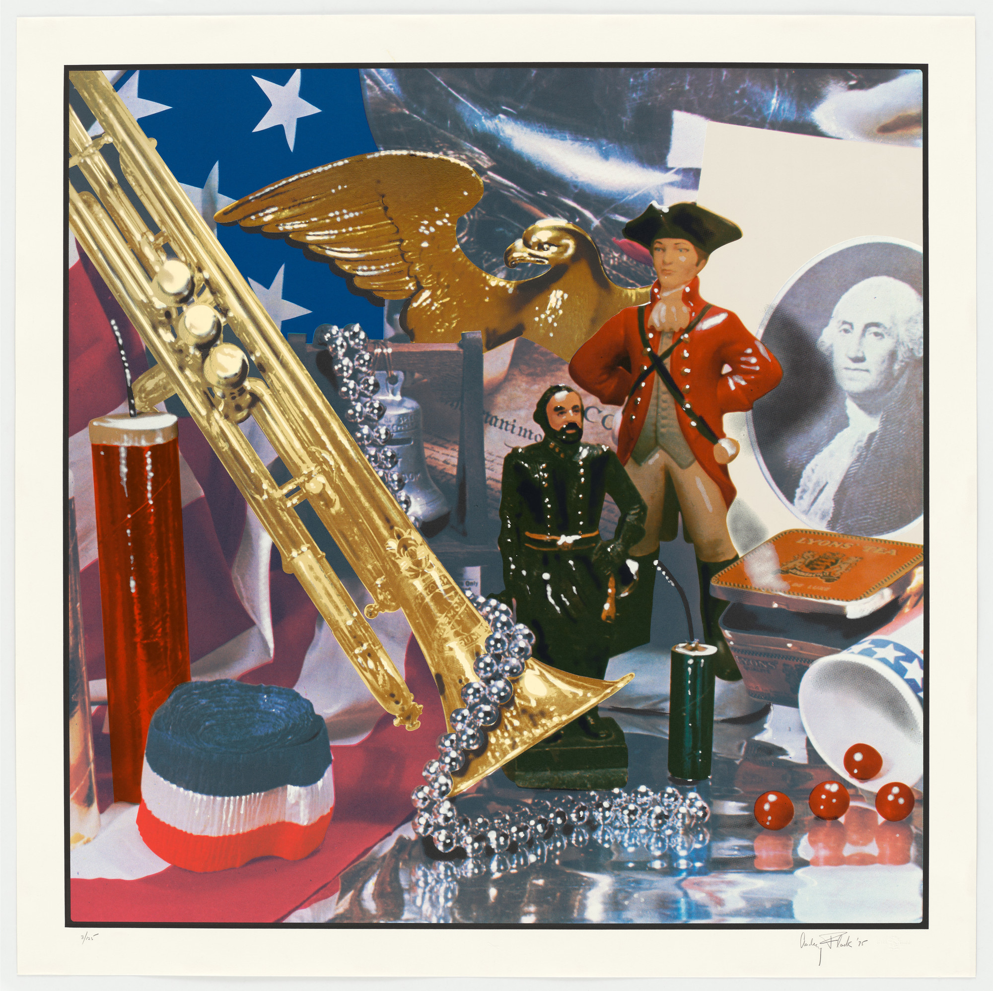 Audrey Flack. Fourth of July Still Life from Kent Bicentennial
