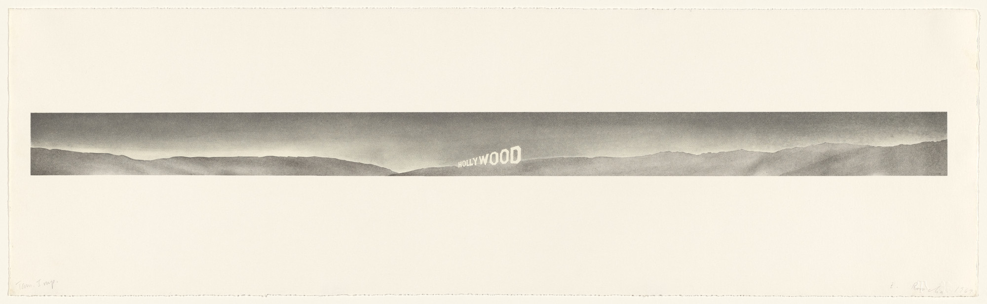 Edward Ruscha. Long Hollywood