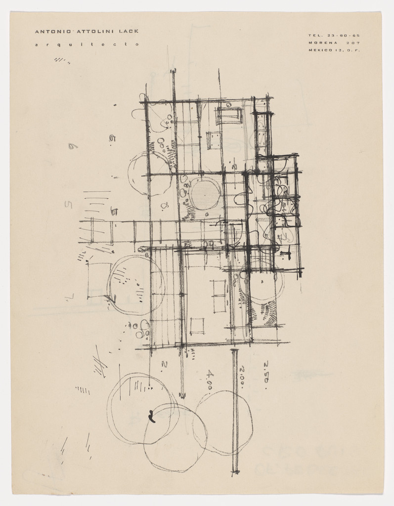 Caseta de Ventas, Paseo del Pedregal, Col. Pedregal de San Angel, Mexico City, Mexico (Plan)