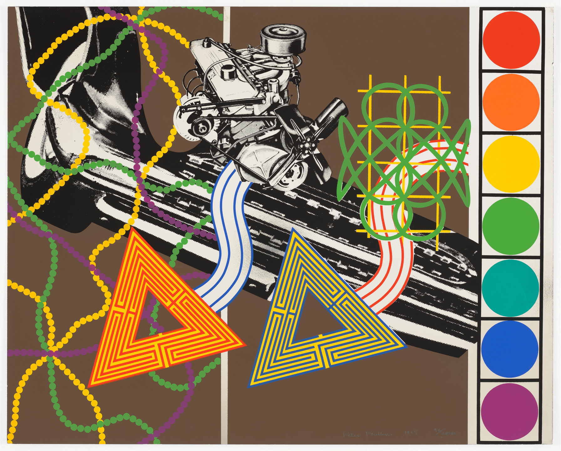 Peter Phillips. Custom Print II from 11 Pop Artists, Volume II. 1965, published 1966