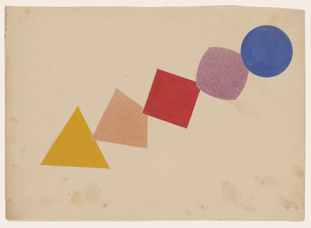 Drawing from Vasily Kandinsky's Bauhaus preliminary course