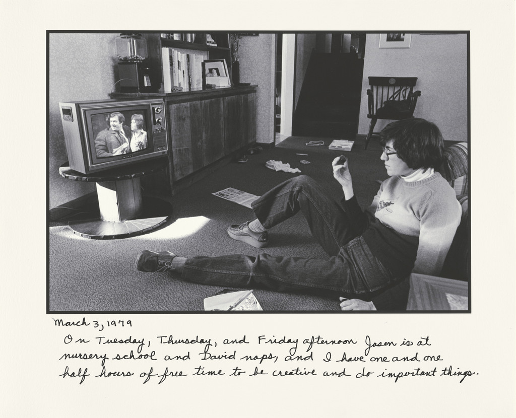 Self Portrait Watching the Soaps from the series Family Portrait