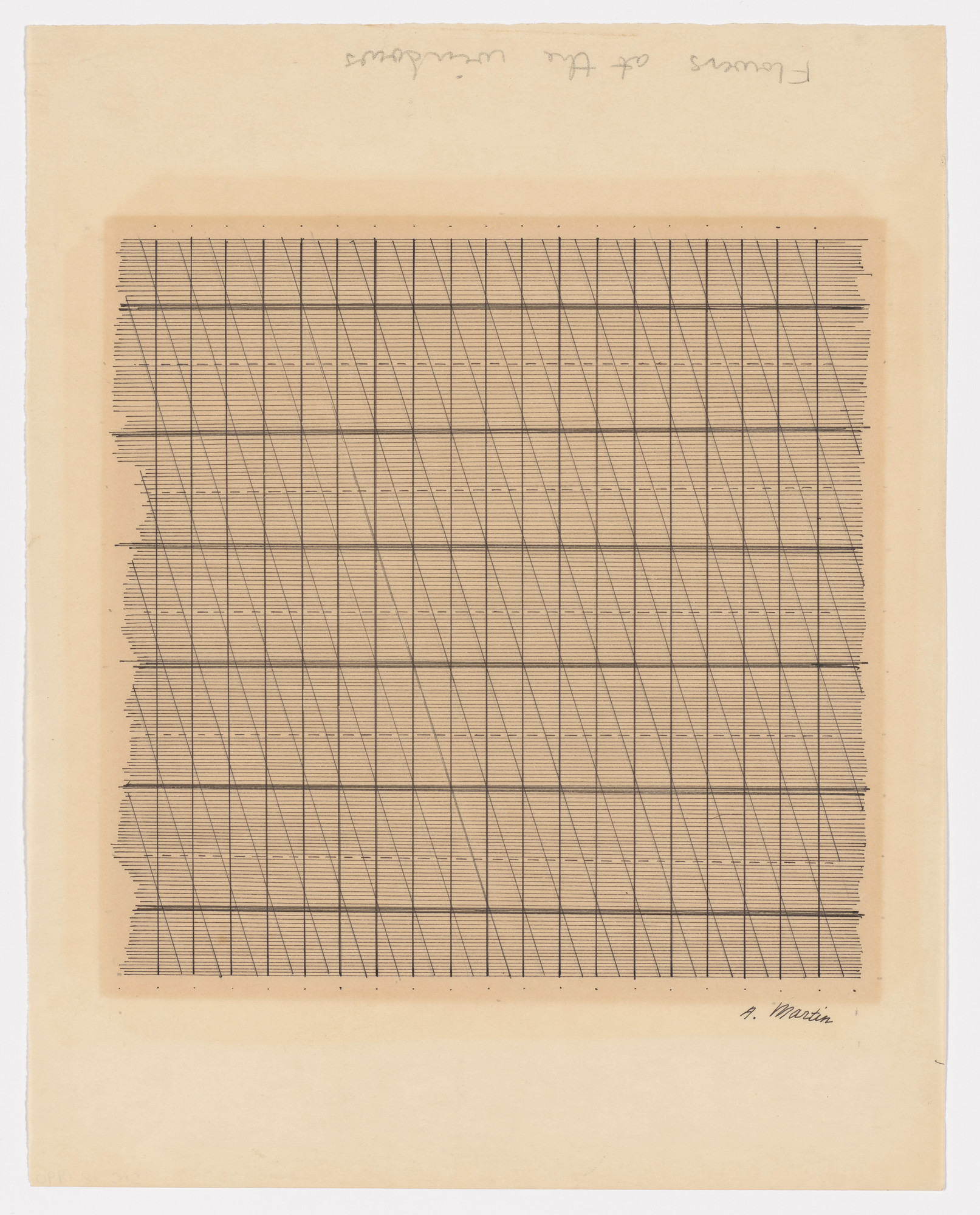 Agnes Martin. Orchards of Lightning. 1966 | MoMA