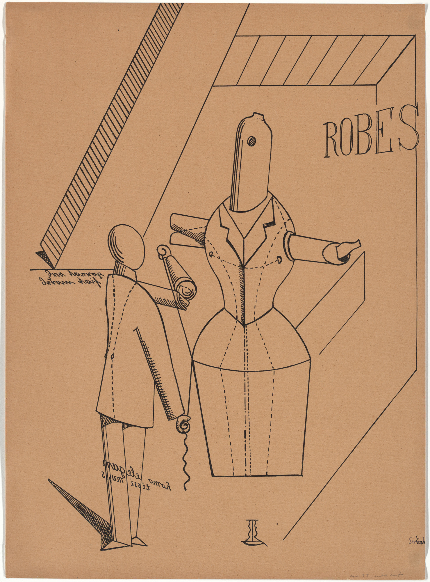 Max Ernst. Plate I from Let There Be Fashion, Down With Art ( Fiat