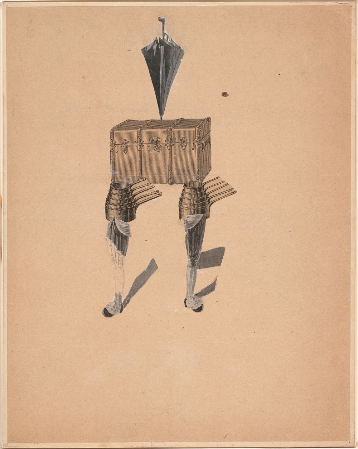 Cadavre Exquis, André Breton, Max Morise, Jeannette Ducrocq Tanguy, Pierre Naville, Benjamin Péret, Yves Tanguy, Jacques Prévert. Figure. c. 1927