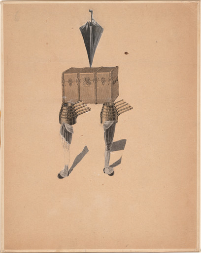 Cadavre Exquis, André Breton, Max Morise, Jeannette Ducrocq Tanguy, Pierre Naville, Benjamin Péret, Yves Tanguy, Jacques Prévert. Figure. c. 1927