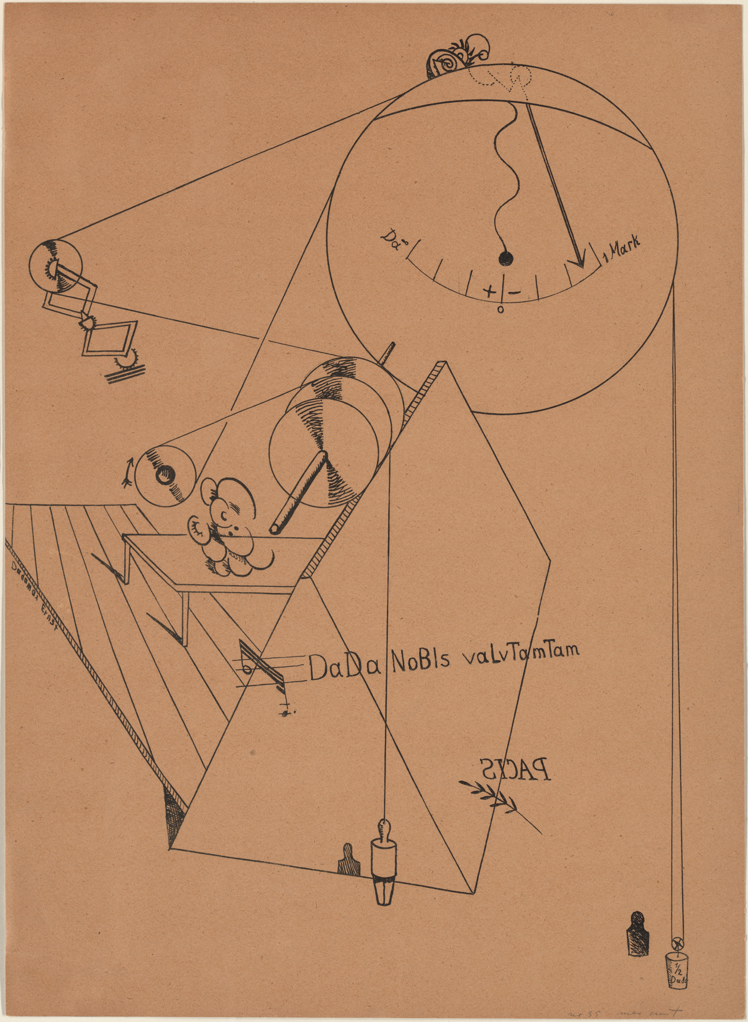 Max Ernst. Plate VIII from Let There Be Fashion, Down with Art