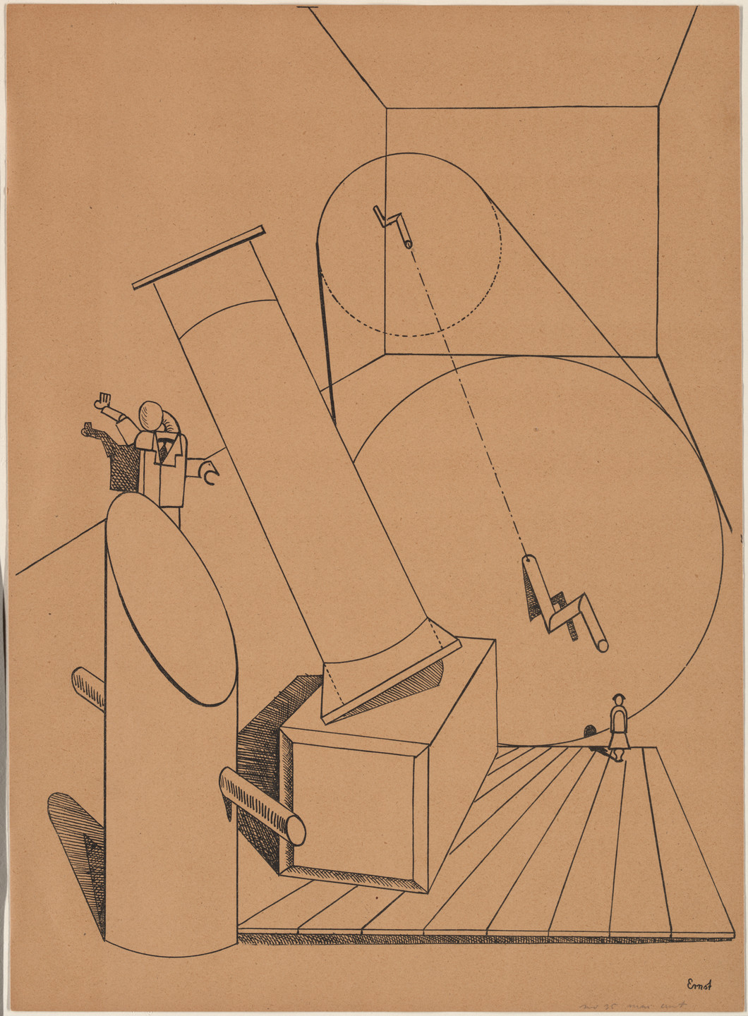 Max Ernst. Plate V from Let There Be Fashion, Down With Art (Fiat modes pereat ars). 1920